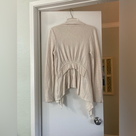 Free People Cream Bohemian Zip Up Cardigan - Picture 10 of 10